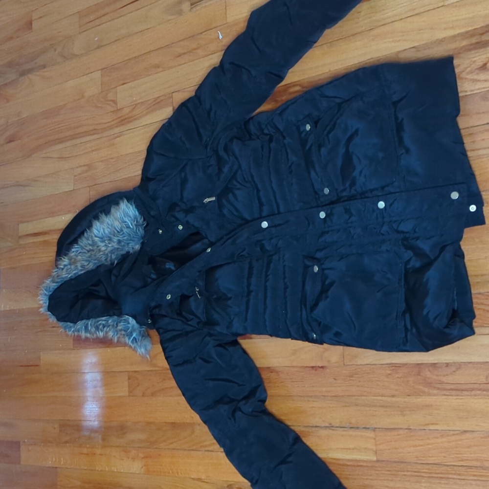 Jones New York Puffer Coat with detachable hood